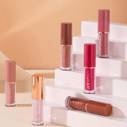 Beauty beast 12 Colors Matte Liquid Lipstick Set,Super Stay Liquid Velvet Lipstick Non-stick Cup Waterproof Long Lasting Lip Gloss Set for Women