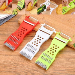 1Pcs Kitchen Multifunction Plastic Frame Vegetable Fruit Grater Slicer Peeler Metal Sc Shredder Carving Tool