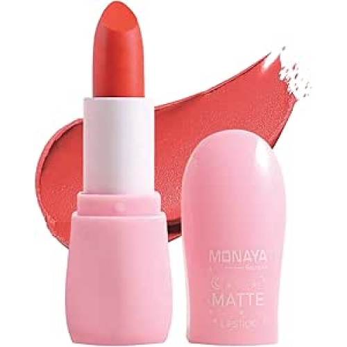 Monaya L013 Matte Lipstick - Bold, Smudge-Proof, Long-Lasting Matte Finish, Highly Pigmented (L107#) Monaya L013 Matte Lipstick - Bold, Smudge-Proof, Long-Lasting Matte Finish, Highly Pigmented (L107#)