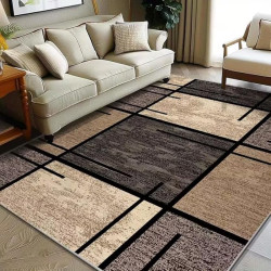 Area Rug Cover Washable 160 * 250 cm,Soft Non-Slip Faux Wool Fiber Carpet,3D Design,Perfect for Living Room,Bedroom,Dining Room,Indoor and Outdoor (12)